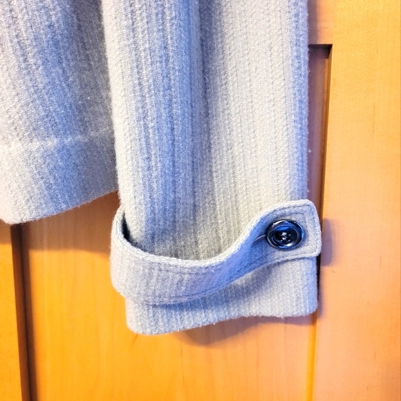 Burberry Cashmere Wool Grey Peplum Coat - Picture 11 of 12